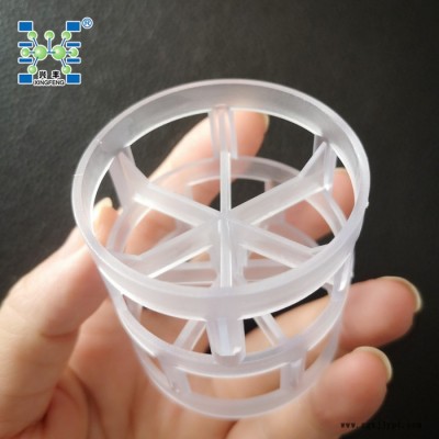 50mmPVC鲍尔环填料 聚氯乙烯鲍尔环填料 透明PVC鲍尔环填料50mm图1