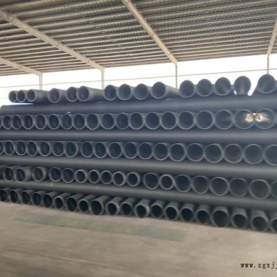 陕西钢带波纹管 国标SN8钢带缠绕管 PE钢带排污管 HDPE双臂波纹管图5