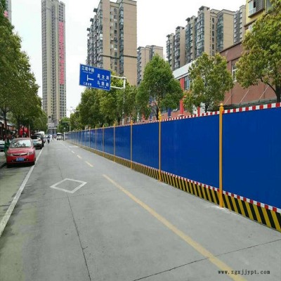 pvc施工护栏 彩钢工地围挡 临时围栏 宇迪丝网厂家图3