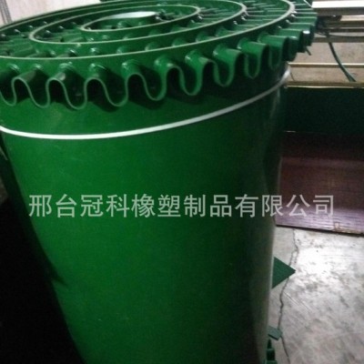 冠科GK-100裙边输送带,绿色环形带,pvc输图3