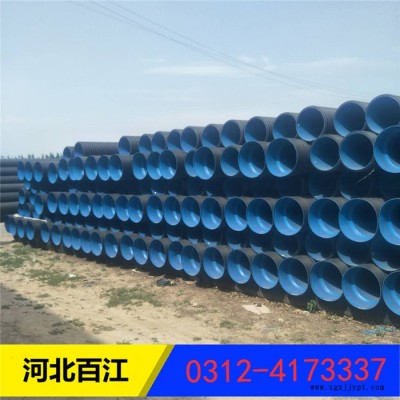 百江 HDPE双壁波纹管 黑波纹 排污管 DN600mm图2