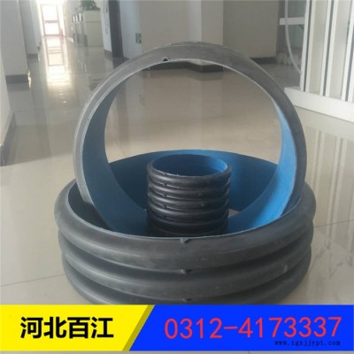 百江 HDPE双壁波纹管 黑波纹 排污管 DN400mm图3