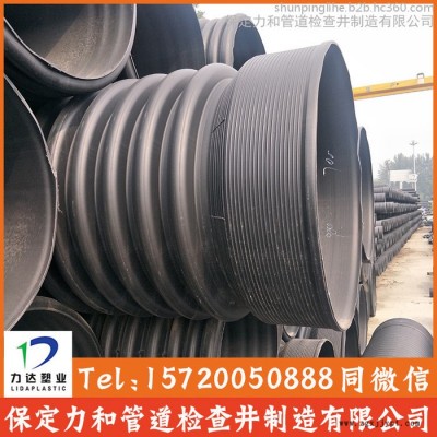 沧州市**供应 国标双壁波纹管 pe波纹管 dn300HDPE双壁波纹管图2