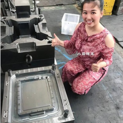 PP塑胶储藏箱模具PP塑胶塑料箱子模具PP塑胶周转箱模具图5