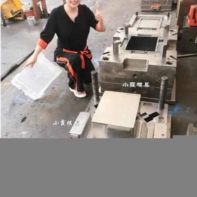 PP塑胶储藏箱模具PP塑胶塑料箱子模具PP塑胶周转箱模具图4