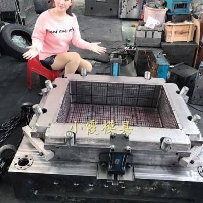 PP注塑周转箱模具PP注塑水果筐模具PP注塑蔬菜筐模具图8