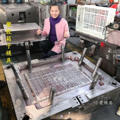 PP注塑周转箱模具PP注塑水果筐模具PP注塑蔬菜筐模具图2