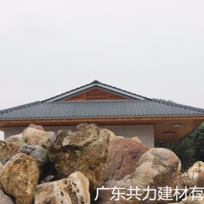 2015欧式合成树脂瓦 别墅屋面瓦ASA防腐蚀 ** 量大从优图2