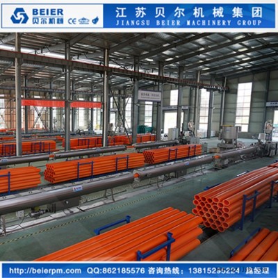 江苏贝尔机械集团，江苏地区CPVC,MPPΦ100-250电力管挤出生产线 塑料管材设备图1