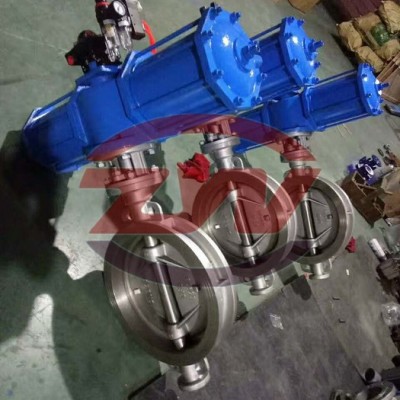 气动CPVC蝶阀 PVDF塑料气动蝶阀 塑料耐腐蚀对夹蝶阀PPH蝶阀图2