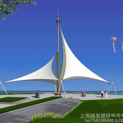 膜结构|膜结构设计|张拉膜|ETFE膜结构|PTFE膜结构施工图7