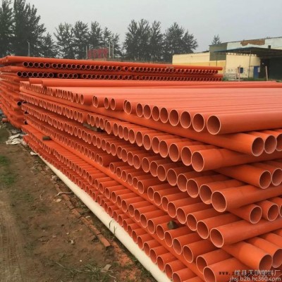 厂家纯原料管销售，埋地式￠167cpvc电力管，橘红色电力管 CPVC电力管图3
