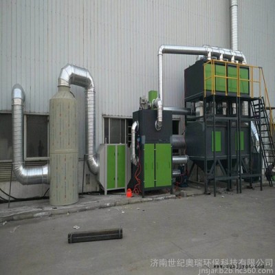 世纪奥瑞厂家定制pp喷淋净化塔 玻璃钢喷淋塔 废气处理洗涤塔 pp喷淋塔图4