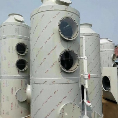 生产厂家 PP喷淋塔 工业净化塔 生物除臭滤池废气净化洗涤塔废气处理设备 PP喷淋塔图5
