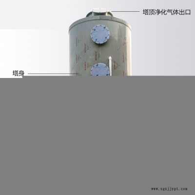中扬pp喷淋塔废气处理设备不锈钢喷淋塔工业废气净化塔水洗塔pp喷淋塔