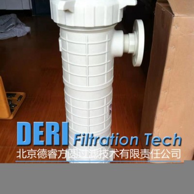 PP塑料塑胶袋式过滤器；纯PP防腐耐强酸强碱溶剂管道袋式过滤器；耐强酸碱塑料过滤器；腐蚀溶液过滤器图1