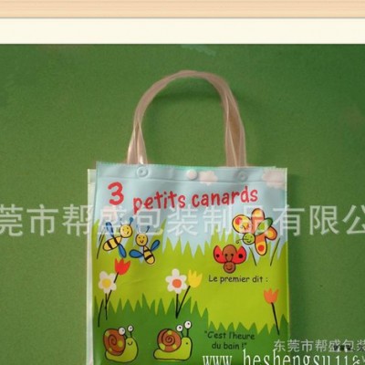 东莞厂家定制EVA彩印手提袋　EVA促销袋　立体防水胶袋  按扣袋图2