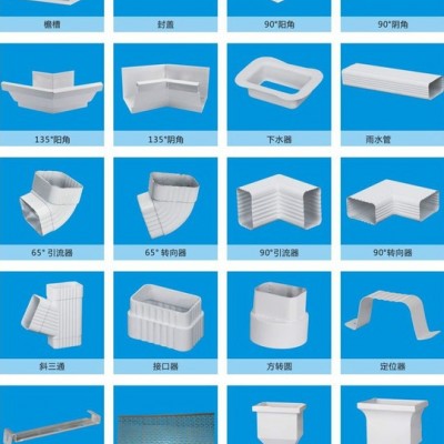 津耐斯PVC、彩铝树脂K型U型北京别墅铝合金天沟雨水管落水系统图6