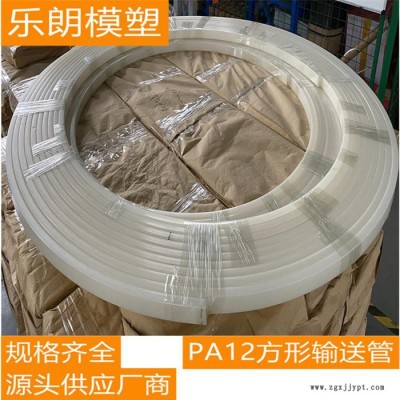 乐朗供应螺母输送管 铆钉输送管 PA12方形输送管挤出制品加工定制 挤出管材图6