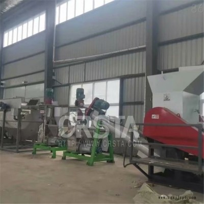 柯达机械PA6渔网回收处置设备，全套渔网废料粉碎清洗分离再生机图5