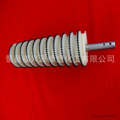 福兴源灌装机设备配件-PA6尼龙输送螺杆-纯净水设备螺旋推瓶器图1