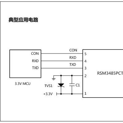RSM3485PCT 单路低速3.3V供电RS-485隔离收发器 visom