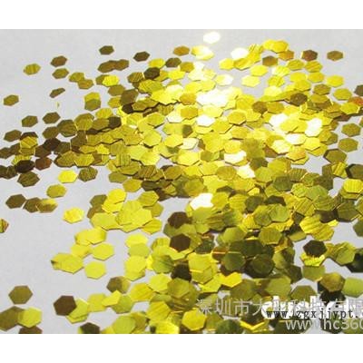 供应闪金粉 闪金片 PET金色亮片 闪光金葱粉