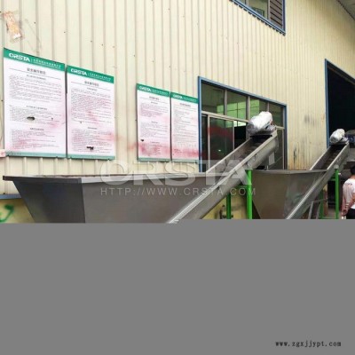 PET矿泉水瓶回收热洗生产线，柯达机械PET塑料瓶粉碎清洗机图3