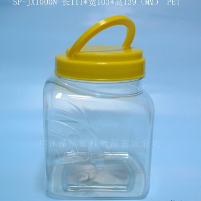 晶绣 sp-jx1000N 食品塑料瓶 蜂蜜塑料瓶 手提塑料瓶 直筒瓶 pet透明瓶图4