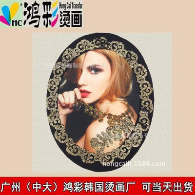 惠民商河广州中大鸿彩韩国烫画厂家当天出货烫画定制 DIY烫图 热转印烫画贴t恤烫画 卡通数码pet胶片 贴布烫画烫画现货图5