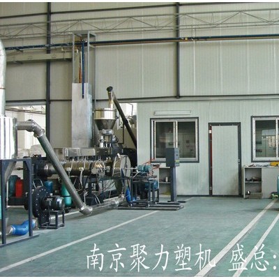 PET瓶片料造粒机  高扭矩双螺杆挤出机 塑料改性造粒机 水下切粒机 填充料造粒机  **  电话议价图7