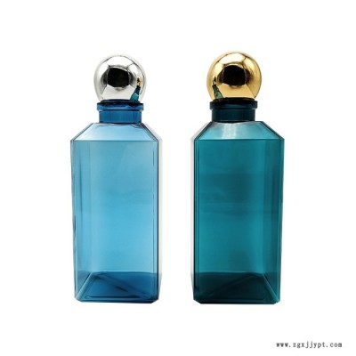 恒赢400ml 方形洗发水沐浴露瓶，pet塑料分装瓶图3