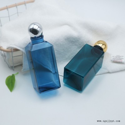 恒赢400ml 方形洗发水沐浴露瓶，pet塑料分装瓶图2