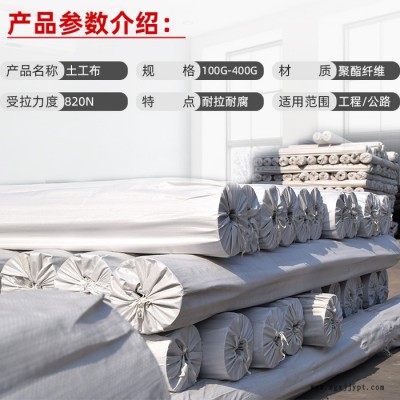 海晨供应 PET聚酯土工布 养护土工布 针刺反滤土工布图5
