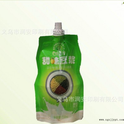 特殊工艺异型袋 豆浆吸嘴包装袋 复合塑料软包装 自立PET食图3