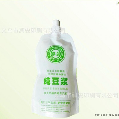 特殊工艺异型袋 豆浆吸嘴包装袋 复合塑料软包装 自立PET食图2