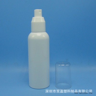 120ml清洗剂喷雾瓶 眼镜清洗液喷雾瓶 PET白色塑料瓶喷雾直销