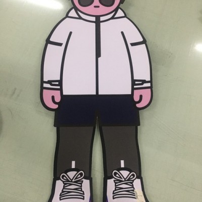 上海UV印刷 PET透明贴 玻璃透明双视贴 玻璃贴UV打印 透明双面贴图3