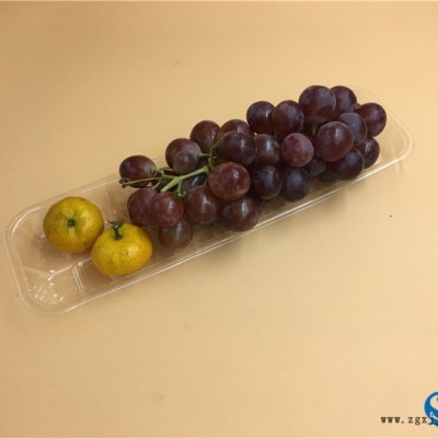 3310透明长条形一次性托盘/生鲜蔬果盘/PET塑料碟/1800个图2