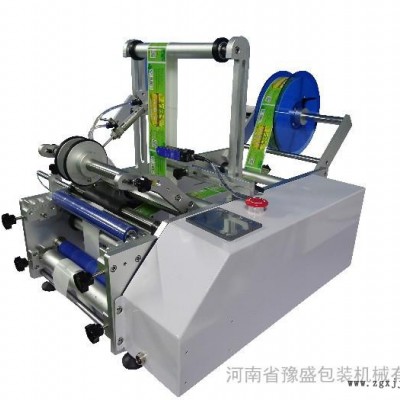 手动圆瓶贴标机 化妆品瓶子贴不干胶机 小型pet瓶塑料瓶贴标机 红酒瓶单双标贴标机图2