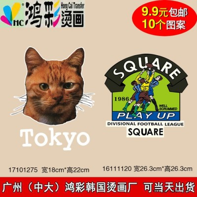 连州市 佛冈县 烫画 热转印柯式pet烫画贴胶印洗水标服装LOGO定制环保印花加工 热转印柯式烫画厂家 反光烫标烫画贴图图3