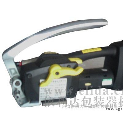 东营市球墨铸铁管手持型插电蓄电池两用电动打包机#东营区金属铸件手提式插充电式通用型PET带捆扎机# 垦利县金属制品打捆机