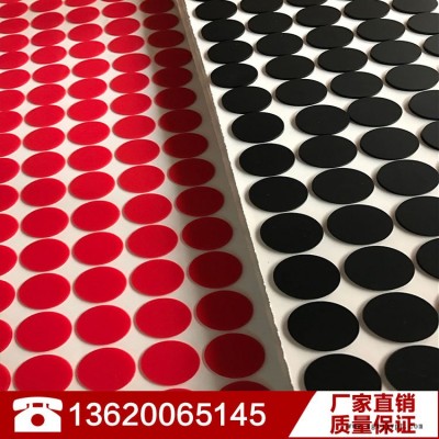 低价现货红色硅胶垫 3m硅胶垫片自粘防滑底垫 红色硅胶达摩棒胶垫图2