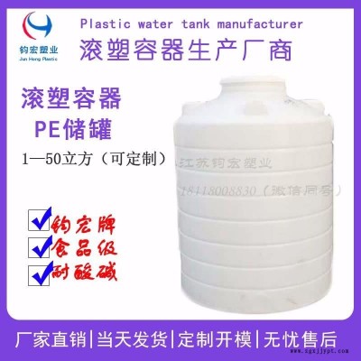 武汉塑料水箱 钧宏塑料水箱规格 滚塑容器厂商图1