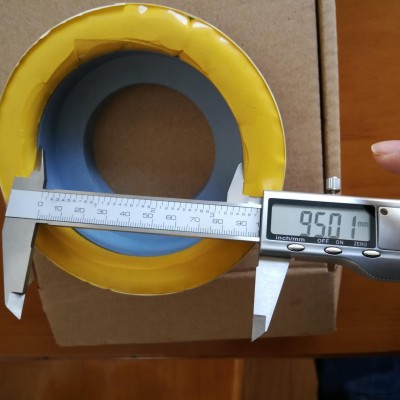 厂家直销马桶密封圈 坐厕法兰密封圈 马桶坐厕法兰 ABS塑料支架 黄色胶泥 双层结构图6