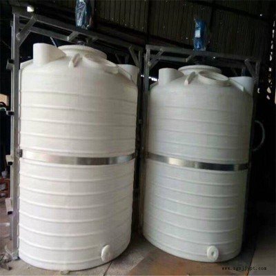 塑航滚塑容器锥底10吨塑料桶化工灌装储罐图2