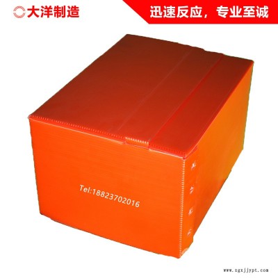 中空周转物流箱 壁厚4mm单双层蓝色灰色中空板周转箱 免费设计打样图3