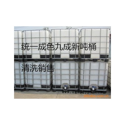 1000L吨桶球阀清洗直销，泓泰厂家大量稳定供应1000L二手一次性吨桶图2