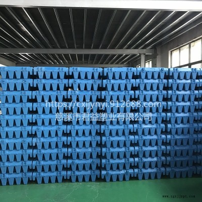 君益支持滚塑加工定制污水箱体 T型反硝化滤砖 全新原料生产滚塑箱