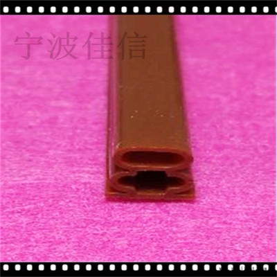 供应佳信棕色防盗门自粘式隔音防撞密封条图2